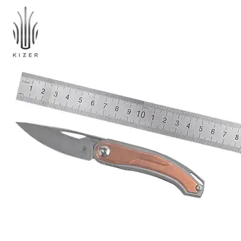 Kizer skladací nôž zdrojov KI3554A2 2020 nový unikátny nález medeného rukoväť s anti-mikrobiálne majetku ručného náradia