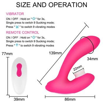 VATINE Klitorisu Stimulátor G-Spot Vibrátor, Dildo Ženská Masturbácia Pošvy Sania Vibrátor Orálny Sex Sacie Sexuálne Hračky pre Ženy