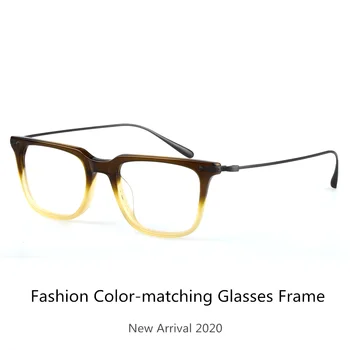 2020 Nové NGR pre Klasický Štvorec Dovezené Acetát Mužov Okuliare Rámy Optické Krátkozrakosť Ženy Okuliare Ľahké Okuliare
