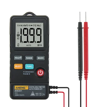 AN301 NCV Digitálny Multimeter 1999 Počíta Ture RMS Profesionálny Automatický Multimetro AC DC Voltmeter Odpor Meter Tester
