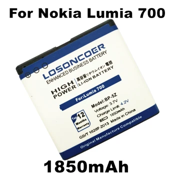 LOSONCOER 1850mAh BP-5Z Batérie Pre Nokia Lumia 700 Zeta N700 Lumia700 Lítium-Polymérová Batéria+ Sledovacie Číslo