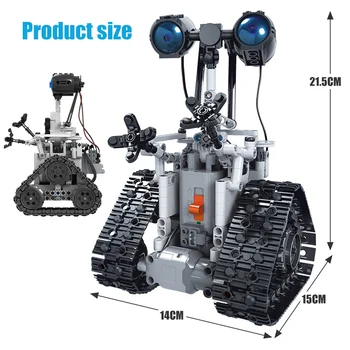 408pcs Kreatívne mesto diaľkové ovládanie robota Stavebné Bloky Detí intelektuálne rozvíjať Elektrický robot