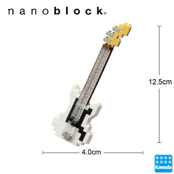 Nové Kawada Nanoblock Elektrické Basy Biela NBC-205 150 Kusov Diamond Stavebné Bloky, Kreatívne Hračky Pre Deti, Zberateľstvo