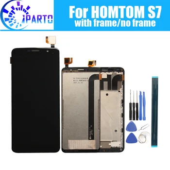5.5 palcový HOMTOM S7 LCD Displej+Dotykový Displej Originálne Testované LCD Digitalizátorom. Sklenený Panel Náhrada Za HOMTOM S7