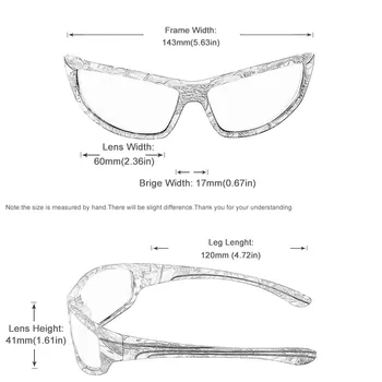 POLARSNOW TR90+Gumy Polarizované slnečné Okuliare Camo Rám, Športové Slnečné Okuliare Mužov Okuliare UV400 Tieni P8737MI