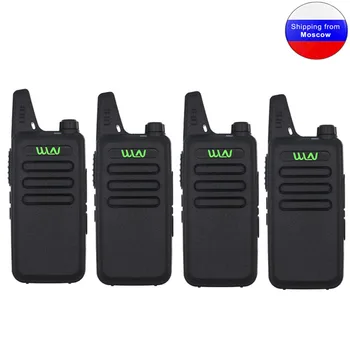 4PCS WLN KD-C1 Mini Prenosné Rádio UHF 400-520MHz 5W walkie talkie 16 Kanál UHF Vysielač