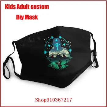 Legend Of Zelda Wild Dobrodruh DIY deti móda maska umývateľný opakovane masku na tvár mascarillas de tela lavables con filtro