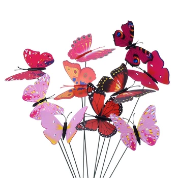 20 Kusov Záhrada Motýľov Vkladu A 4 Kusy Vážky Vkladov Záhradné Ozdoby Na Dvore, Terasa, Dekorácie, Celkom 2