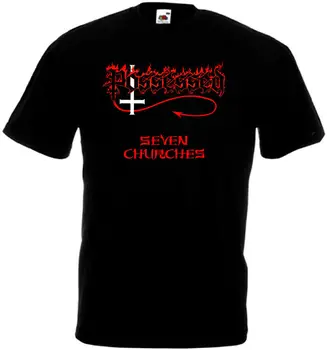 Vlastnil Sedem Zborov T-tričko black death metal všetkých Mužov Letné Krátke Rukávy T Shirt Design Topy, top čaj