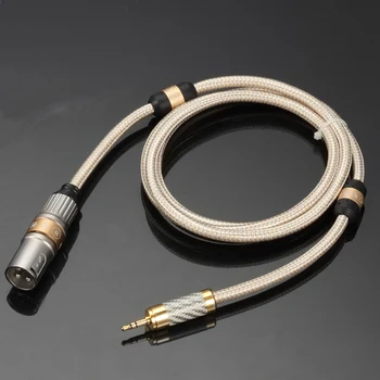 Hifi pre fanúšikov Audio Kábel (3,5 mm Mini Jack XLR 3 Kolík Pravidelných pre Mobilné Soundbox postriebrený Vodič 1M 2M 3M 5M 10M