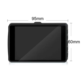 3.5 palcov HD Night Vision Car Video Recorder Dual Objektívom Fotoaparát G-senzor Dash Cam
