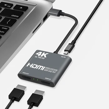1080P 60fps Video Capture Karty 4K Konferencie Audio Multifunkčné Loop Out HDMI USB3.0 Live Streaming Pre Herné Vysielania
