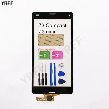 Pre Sony Xperia Z3 Kompaktný Z3 mini Z3 Plus Z4 Dotykový Displej Digitalizátorom. Predné Vonkajšie Sklo Senzorové Dotykové Panel D6603 D5803 E6533