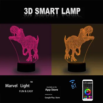 Hra Lol Deväť-Tailed Fox Ahri Led Troch-dimenzionální 7 Farieb Nočné Svetlo Home Party Dekorácie Lampa App Control