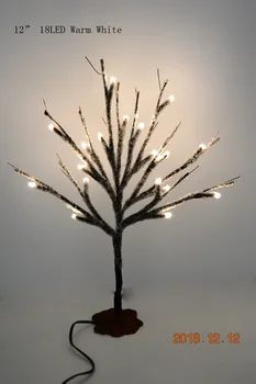 2019 Nový Dizajn Mini Sneh Strom Svetlo Vianočné Dekorácie pre Domov Svadobný Stôl Dekorácie Ľadovej pokrývky Malý Strom Svetlo so stojanom