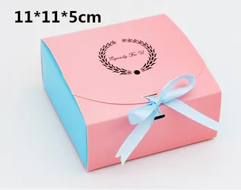 10pcs/veľa Papier ružový boxy, boxy čokolády ,ružová cupcake cake box , darčeková krabica