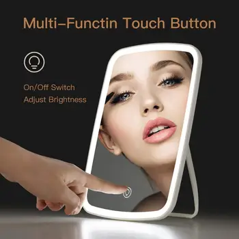 Pôvodné Youpin Jordan Jitka Inteligentný Prenosný make-up Zrkadlo pracovnej Plochy LED Svetlo Prenosné Skladacie Svetlo Zrkadlo Ubytovni Ploche