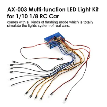 ! Multi-funkcia Ultra Jasné LED Lampa Light System Kit pre 1/10 1/8 RC Auto HSP Traxxas TAMIYA CC01 Axial SCX10 D90 RC Časti