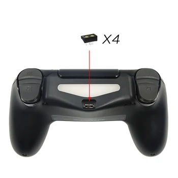 PS4 Radič Nabíjačku Nabíjacej Stanice s 4 Micro USB Nabíjanie hardvérovými kľúčmi Dual Nabíjací Dok pre Playstation4/PS4 Slim/PS4 Pro