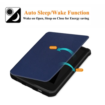 Smart Cover pre Pocketbook 616 627 632 Prípade Auto Sleep/Wake up pre Pocketbook Touch Lux 4/Základné Lux 2/Touch HD 3 TPU Soft Shell