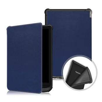 Smart Cover pre Pocketbook 616 627 632 Prípade Auto Sleep/Wake up pre Pocketbook Touch Lux 4/Základné Lux 2/Touch HD 3 TPU Soft Shell