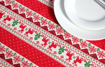 2020 Nový Rok, Vianoce Obdĺžnikový Obrus Jedáleň, Kuchynský Stôl Dekorácie Pre Domov Strán Tabuľka Kryt Vianočné Ozdoby