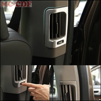 Z nehrdzavejúcej ocele klimatizácia ventilačné kryt Auto B pilier dekoratívny kryt 3D nálepka pre volvo xc60 2ks/veľa Auto styling