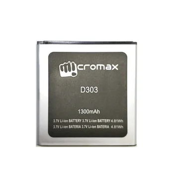 Nové Vysoká Kvalita D303 1300mAh Li-ion Batéria Náhradná Pre Micromax D303 Mobilný telefón