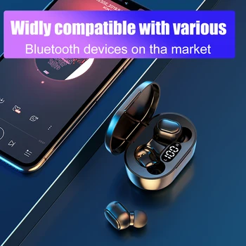 Bezdrôtové slúchadlá Bluetooth 5.0 slúchadlá Touch Ovládania Bluetooth Slúchadlá Stereo Bass Vodotesné Slúchadlá S Mikrofónom