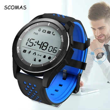 SCOMAS F3 Bluetooth Smart Hodinky pre Mužov Nepremokavé Krokomer Fitness Tracker Smartwatch s Diaľkovým Fotoaparát na Android, IOS