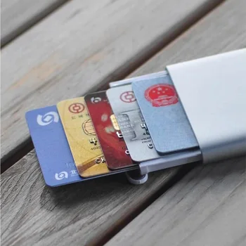 Pôvodný Xiao Kreatívne vizitky prípade Automatické kontextové Okno, Kryt karty držiteľ karty kovové Peňaženky ID Krabica Pre Mužov, Ženy