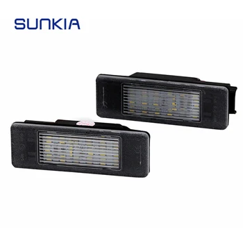 2KS/Set SUNKIA 18SMD Auto LED špz Osvetlenie s vnútorným Canbus pre Nissan Navara/Pathfinder/Poznámka/NV 200/Primera