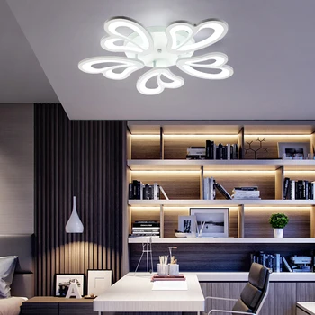 LED obývacia izba luster moderné spálne, jedáleň, kuchyňa, balkón stropný luster diaľkové stmievanie AC110-240V doprava zadarmo