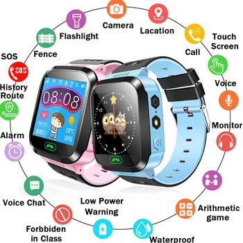 Bezpečnosť detí, Anti-Stratil GPS Tracker SOS Volanie Spánku Detekcie, Inteligentné Šetrenie Energie, Veľká Kapacita Batérie Smart Hodinky