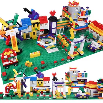 32*32 Bodov Plastové Bloky základné Dosky Vyhovuje Kompatibilné Legoings Mesto Klasické Hračky Mini Tehly Základná doska Pre Chlapca 32x32