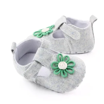 Nové Značky Baby Girl Topánky Mäkké Jediným Batoľa Kvetina Princezná Šaty Topánky Dieťa 1 Rok Staré Dieťa Obuv Narodeninám