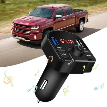 1pcs Bluetooth FM Pomocné Modulátor Bluetooth Prehrávača Prijímač Kit Car MP3 Nabíjačku USB Dual Audio súprava Handsfree Ca Q5H8