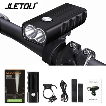 JLETOLI T6 LED Svetlo na Bicykel Cestný Bicykel Svetlo USB Nabíjateľné Svetlometu Hliníkovej Zliatiny Predné Cyklistické Baterka Na 3,7 V, 1000 LM