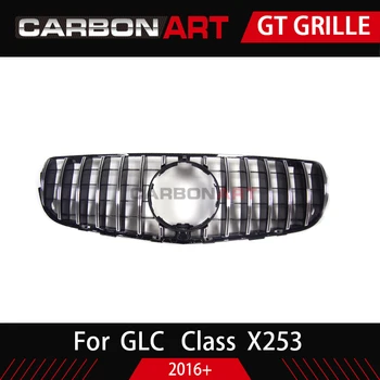 GLC X253 GT-štýl Prednej Racing Oka Gril na MB X253 GLC200 GLC250 GLC300 GlC450 Šport Verziu Silver 2017+