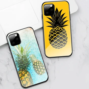 Ciciber Ovocie, banány, Ananás, puzdro pre Iphone 11 puzdro pre Iphone 11 XR Pro XS MAX X 7 8 6 6 Plus SE 2020 Tvrdeného Skla Kryt Funda