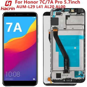 Displej Pre Huawei Honor 7C 7A Pro Dotykový Displej Testované Lcd Displej+Zobrazenie kontaktu s Rámom Opravy Pre Huawei Honor 7C 5.7 palcový