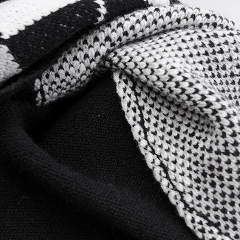 ženy 2020 módne geometrické rhombic cardigan pletený sveter vesta V krku bez rukávov anglicko štýl ženy vesta elegantné topy