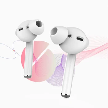 AhaStyle 3 Páry Silikónové Štuple Zahŕňa puzdro pre Apple AirPods Skladovanie Háčik Puzdro + Anti-Slip Ucho Tipy na Príslušenstvo EarPods