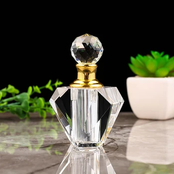 10 ml Jasné Unqiue Sklo Krištáľ Ženy Parfum Fľašu Vyprázdniť Naplniteľné Crystal Kozmetický Parfum Fľašu
