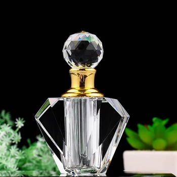 10 ml Jasné Unqiue Sklo Krištáľ Ženy Parfum Fľašu Vyprázdniť Naplniteľné Crystal Kozmetický Parfum Fľašu