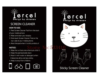 10pcs Mačka dizajn mobile screen cleaner.Roztomilé mačka Magic cleaner.Mobile sticky cleaner,Microfibra mini mobilný telefón cleaner