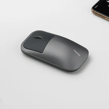 Rapoo M700 Kovový Kryt Multi-Režim Tichý Bezdrôtová Myš s 1300DPI Bluetooth 3.0/5.0 RF 2,4 GHz pre Tri Zariadenia Pripojenie