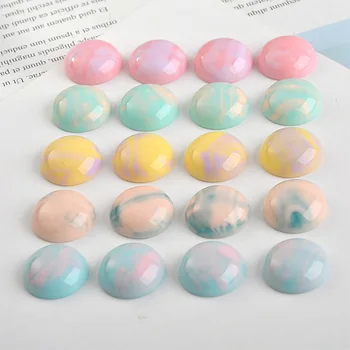 Letné farby halo farebné mraky účinkom živice kolo patch DIY hand-made materiál ucho príslušenstvo šperky