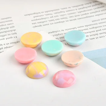 Letné farby halo farebné mraky účinkom živice kolo patch DIY hand-made materiál ucho príslušenstvo šperky