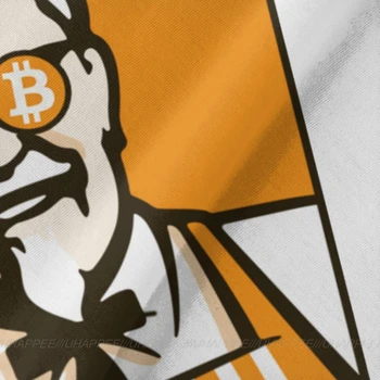 Personalizované Bitcoin Tričko pre Mužov 6XL Krátke Rukávy Bavlna Biela Posádky Tees Košele